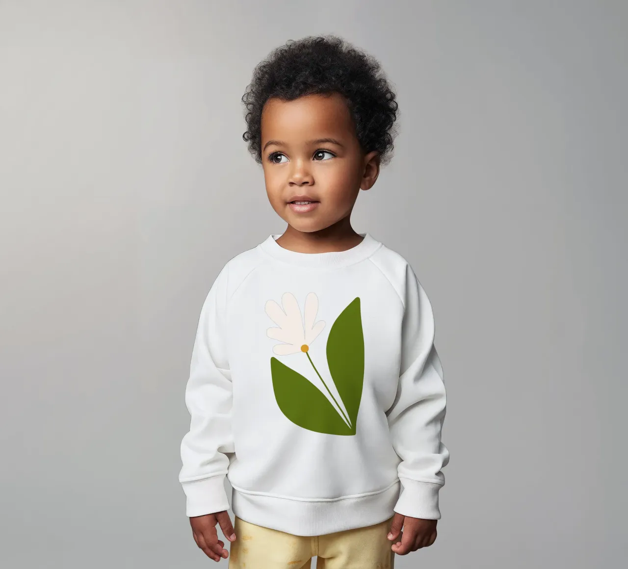 White Green Bloom felpa neonato da TijanaArtStudio88