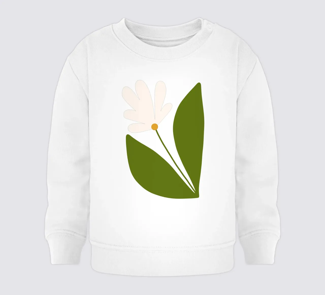 White Green Bloom felpa neonato da TijanaArtStudio88