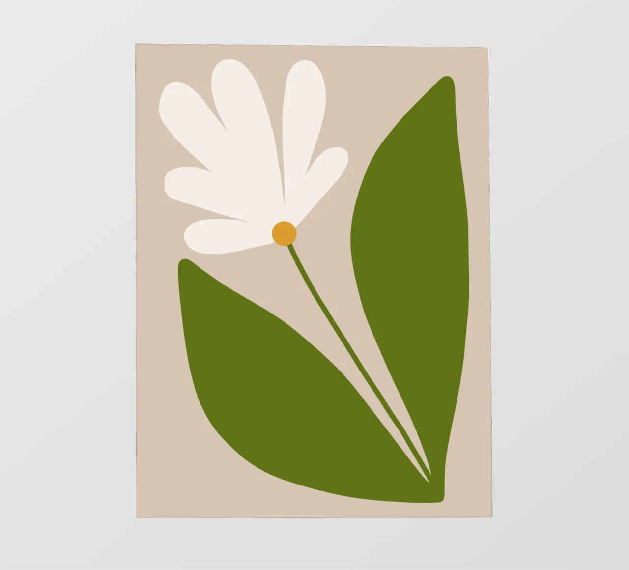 White Green Bloom telo in pvc da TijanaArtStudio88