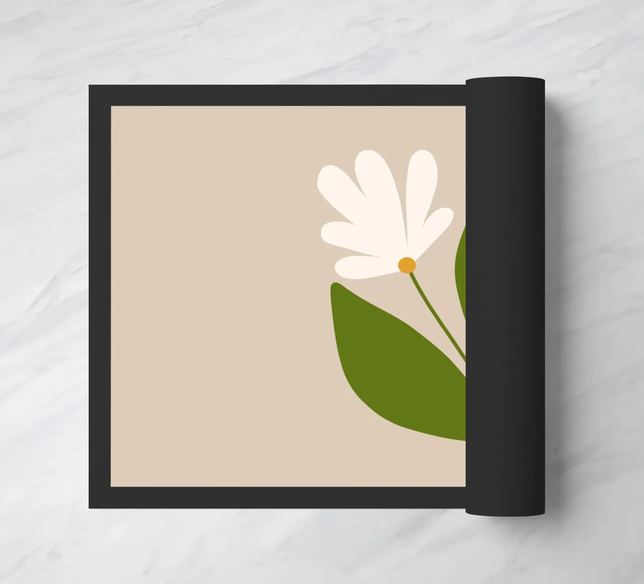 White Green Bloom zerbino da TijanaArtStudio88
