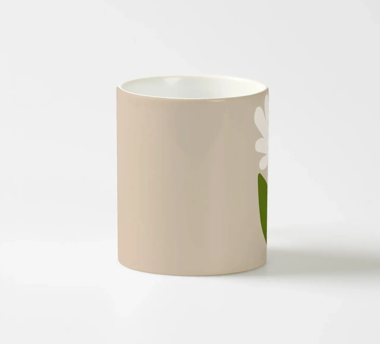 White Green Bloom tazza in ceramica da TijanaArtStudio88