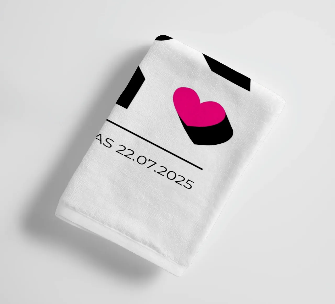 Wunschname - geometrisch pink asciugamano da bagno da BAINAI BRICK
