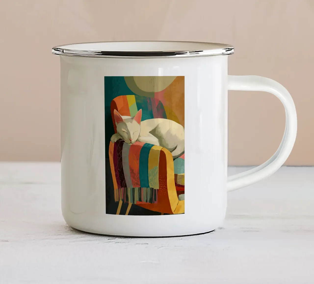 Afternoon Stillness tazza in smalto da Luca