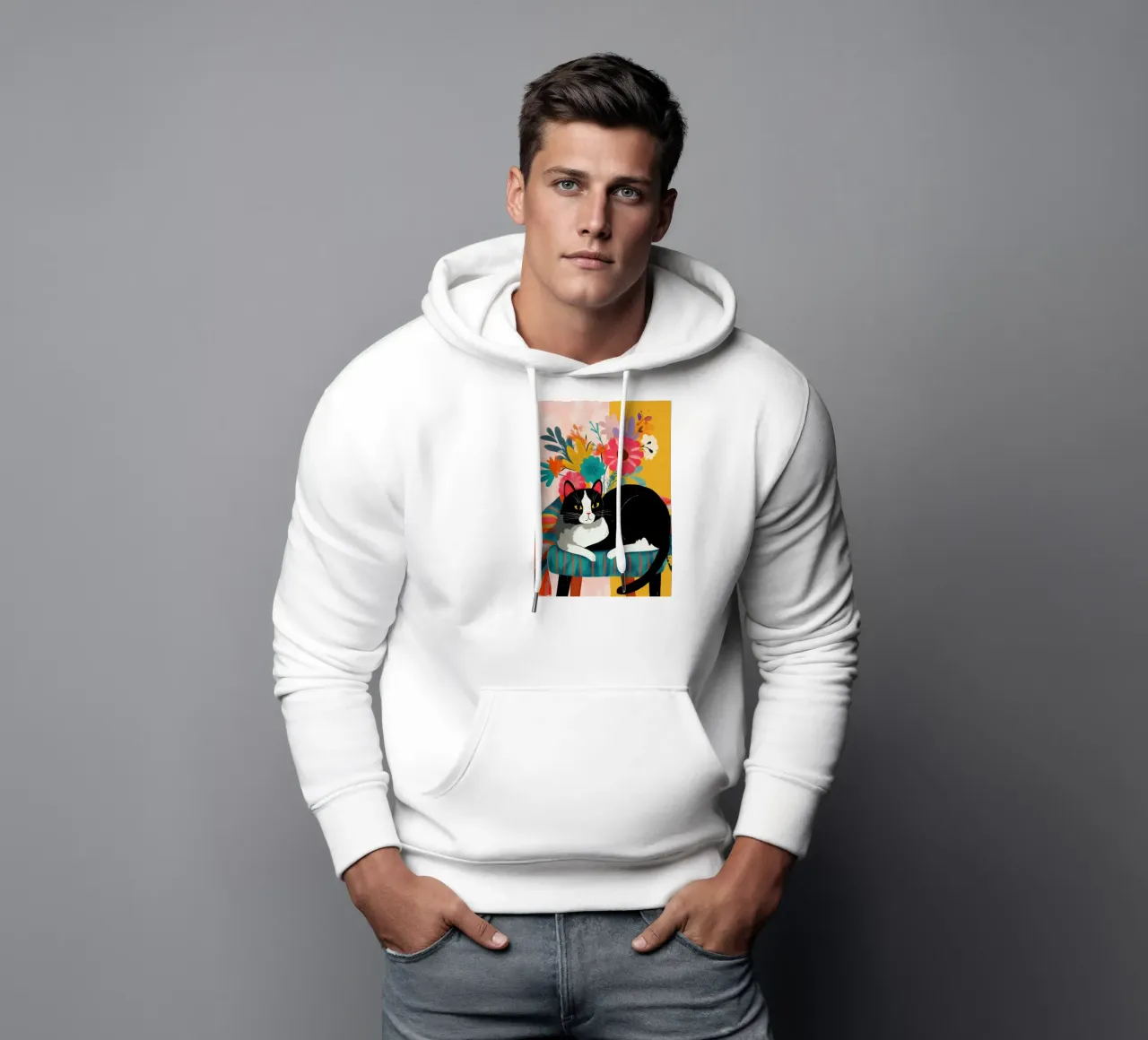 Bloom and Purr felpa con cappuccio da Luca