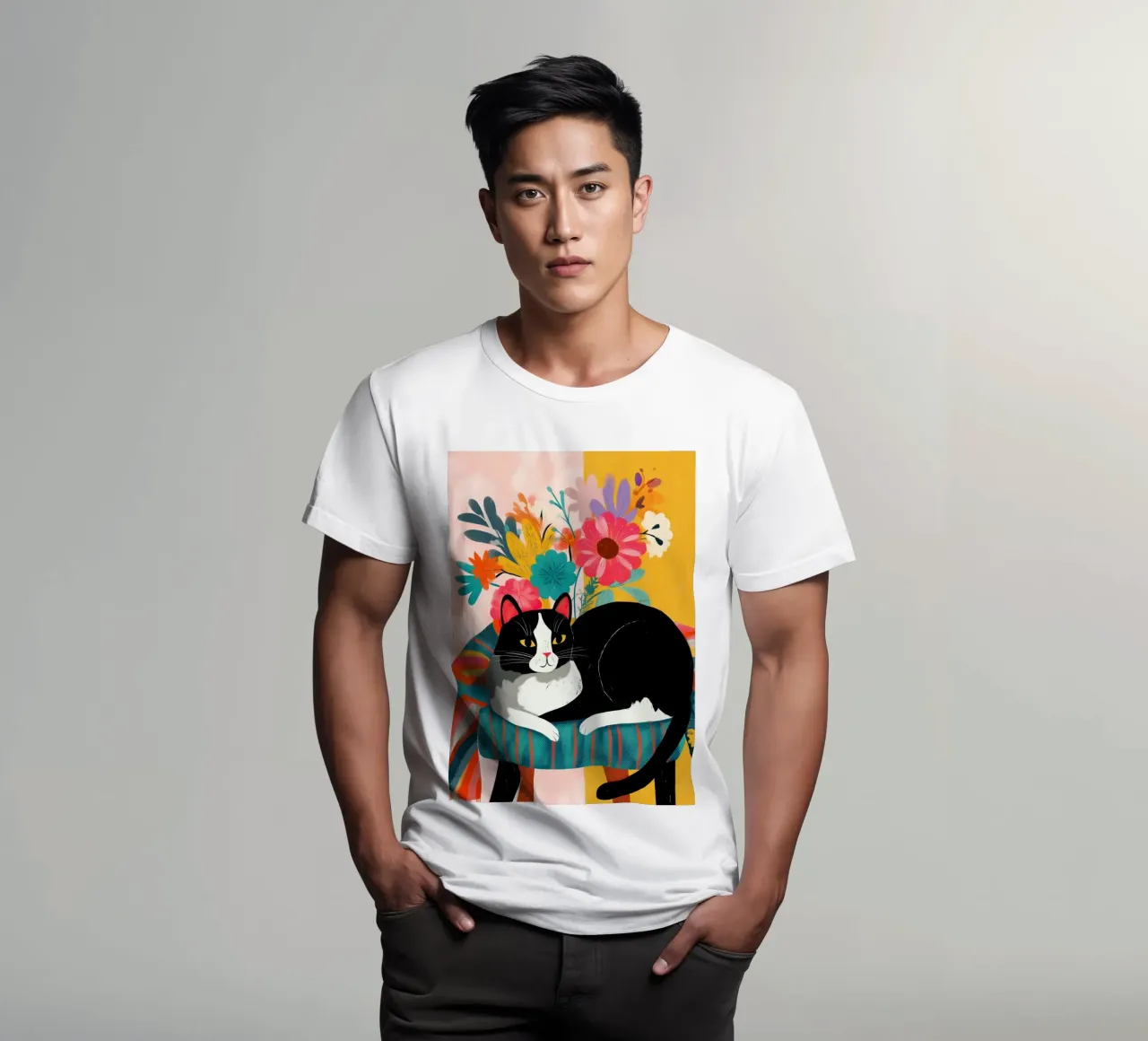 Bloom and Purr t-shirt da Luca