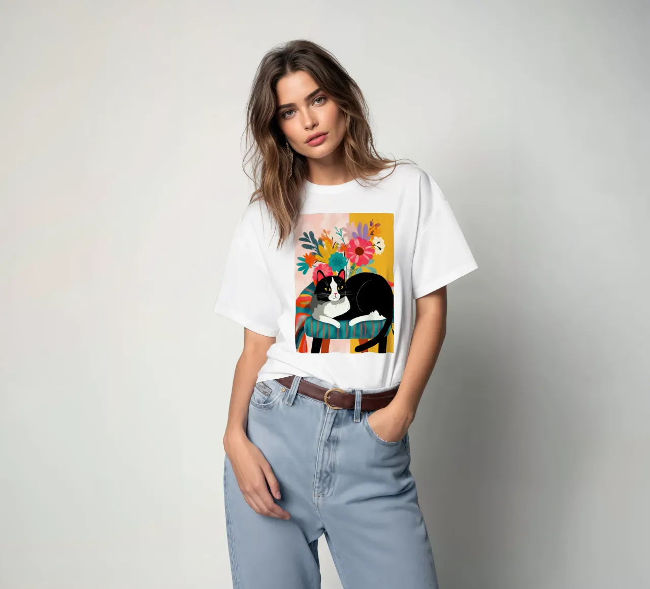 Bloom and Purr t-shirt da Luca