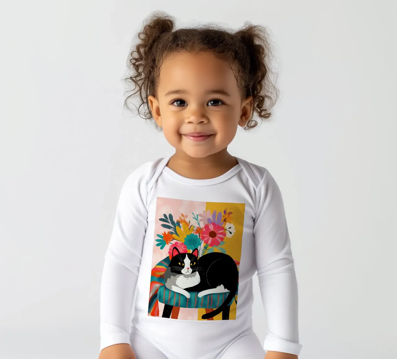 Bloom and Purr body neonato maniche lunghe da Luca