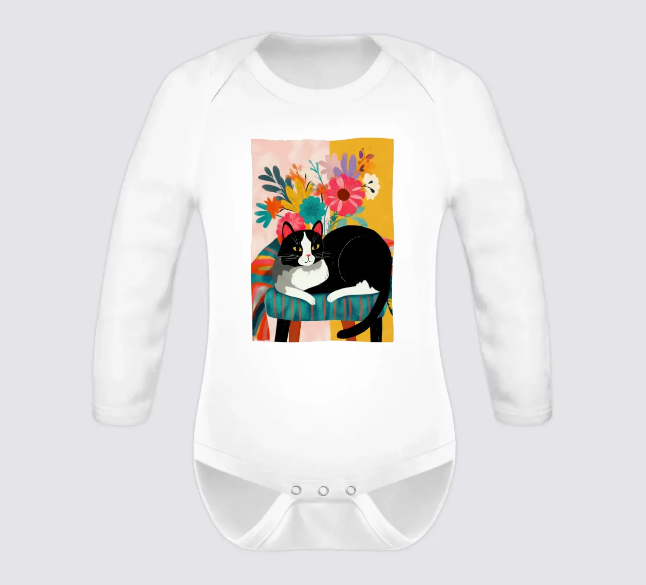 Bloom and Purr body neonato maniche lunghe da Luca