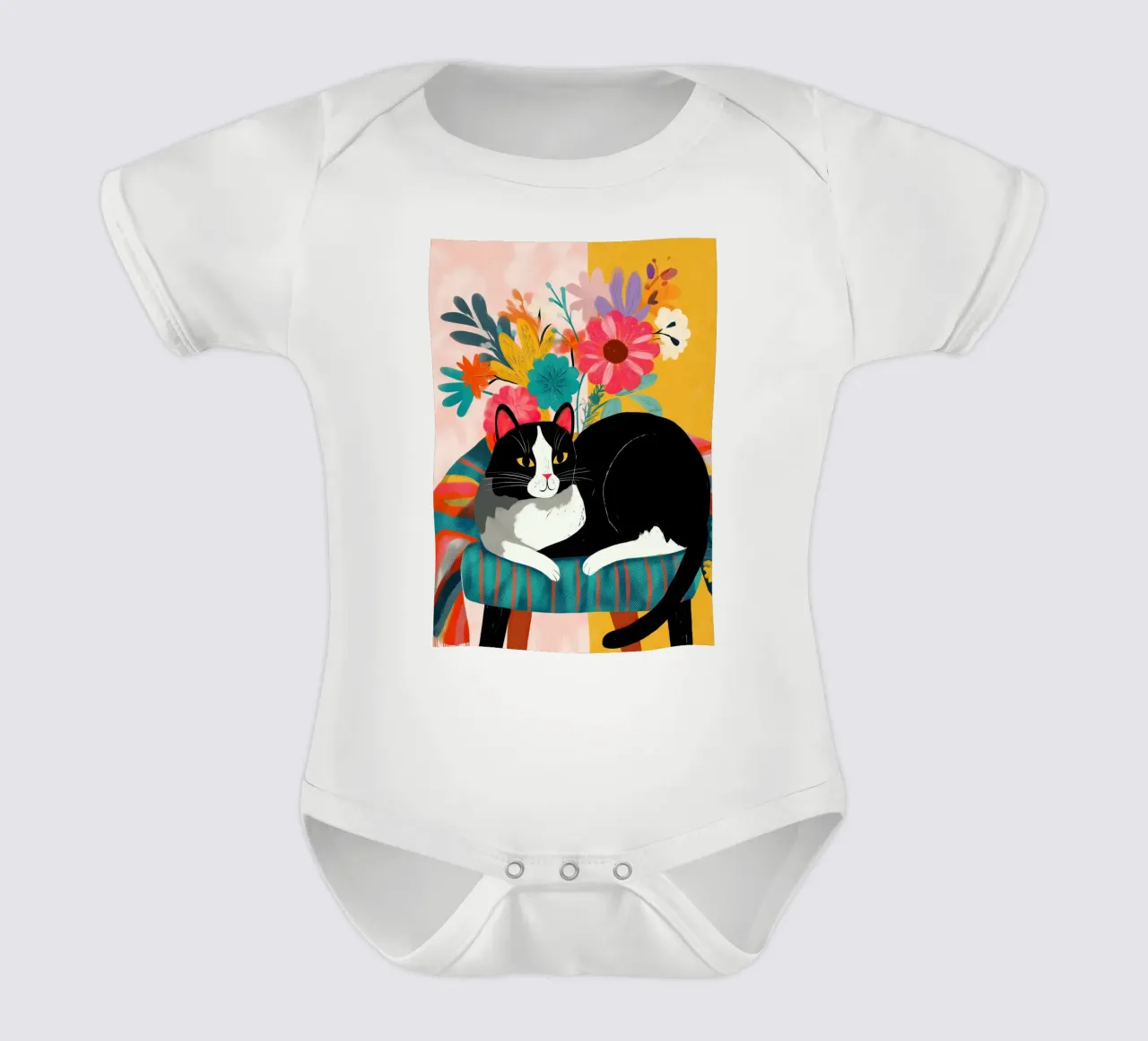 Bloom and Purr body neonato maniche corte da Luca