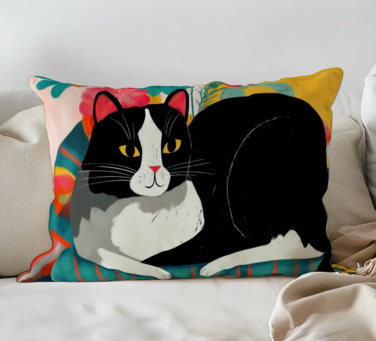 Bloom and Purr cuscino da Luca