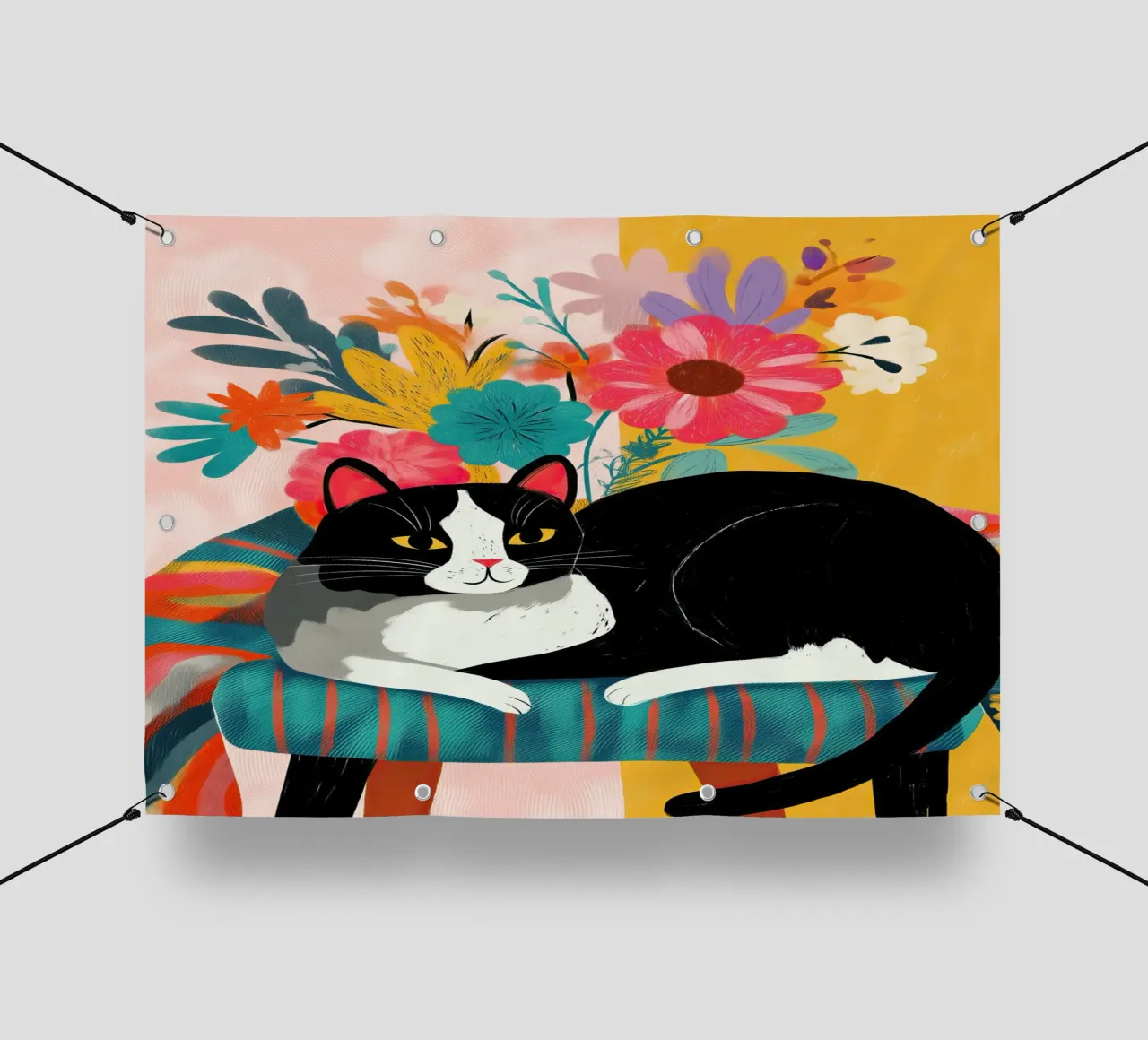 Bloom and Purr telo in pvc da Luca