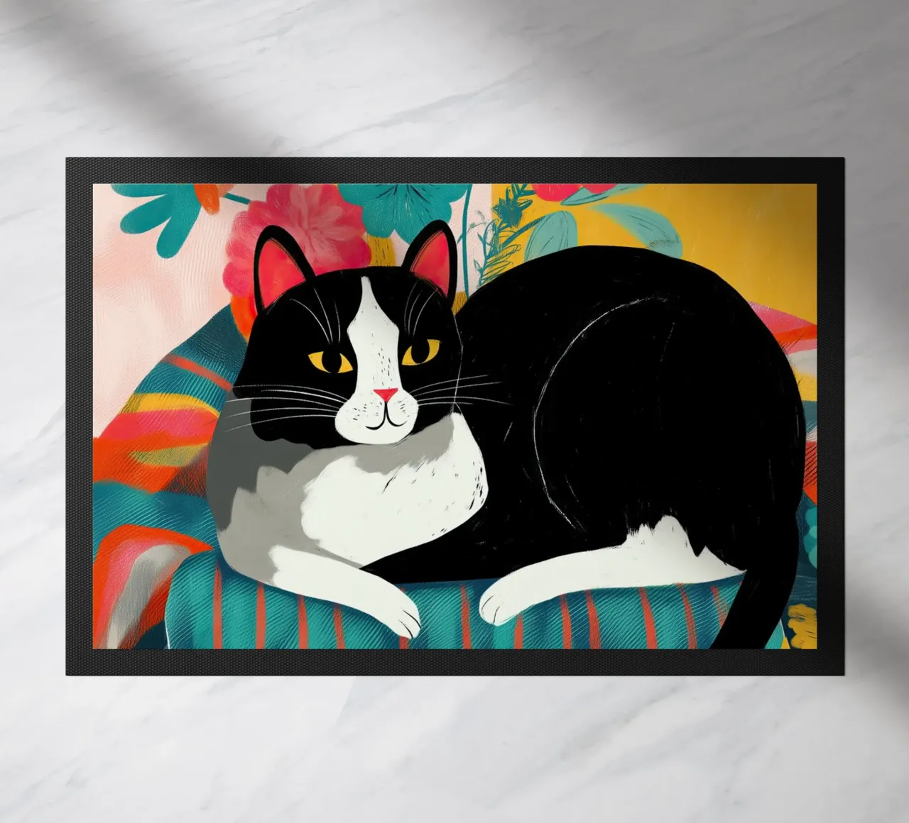Bloom and Purr felpudo de Luca