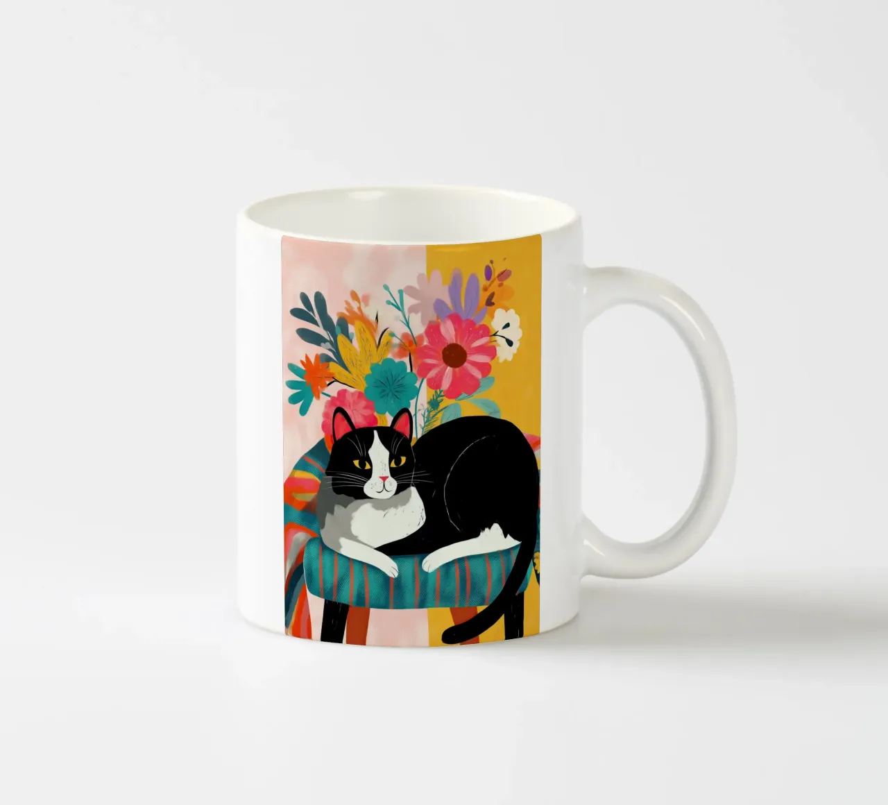 Bloom and Purr keramische mok van Luca