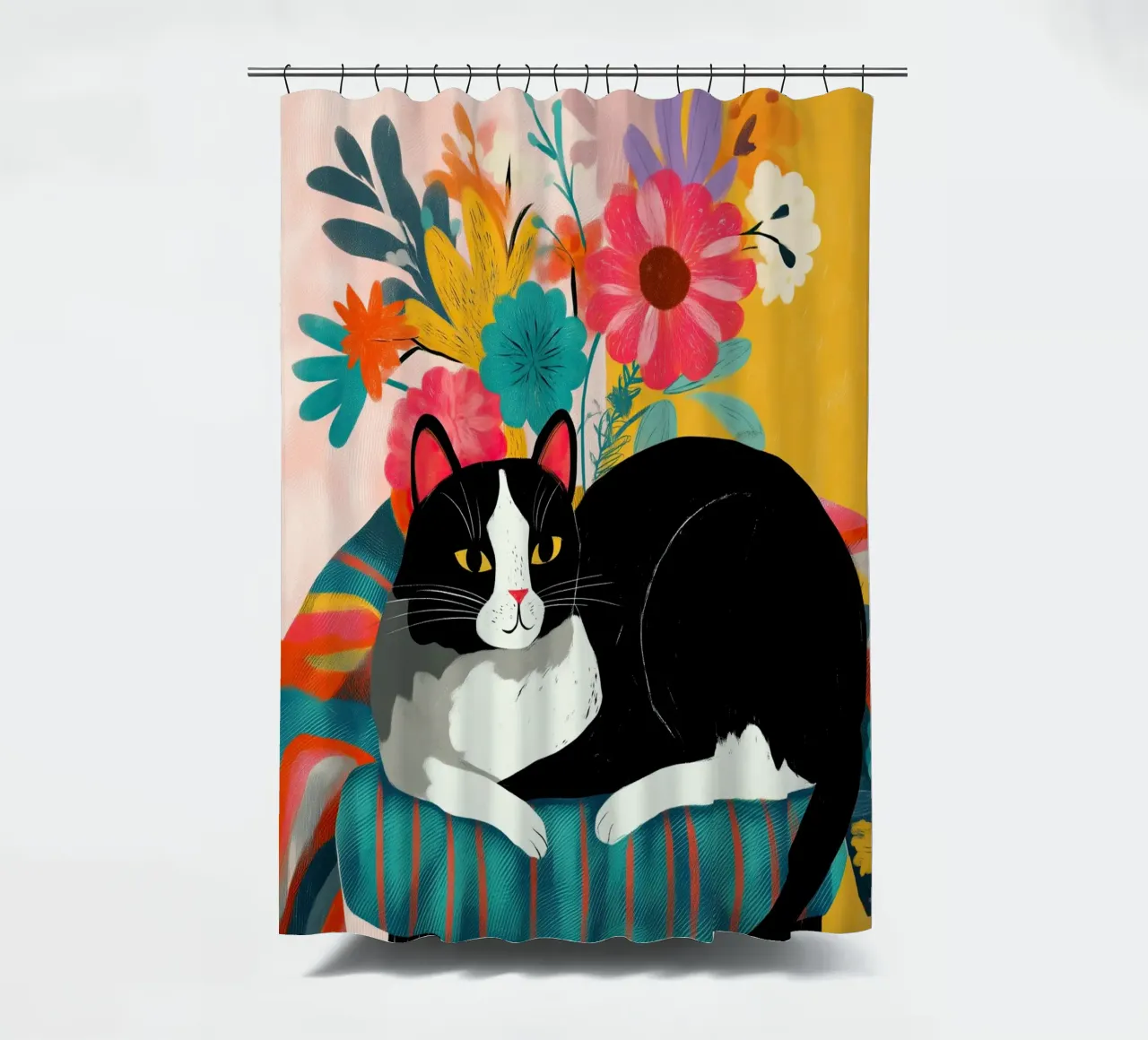 Bloom and Purr tenda da doccia da Luca