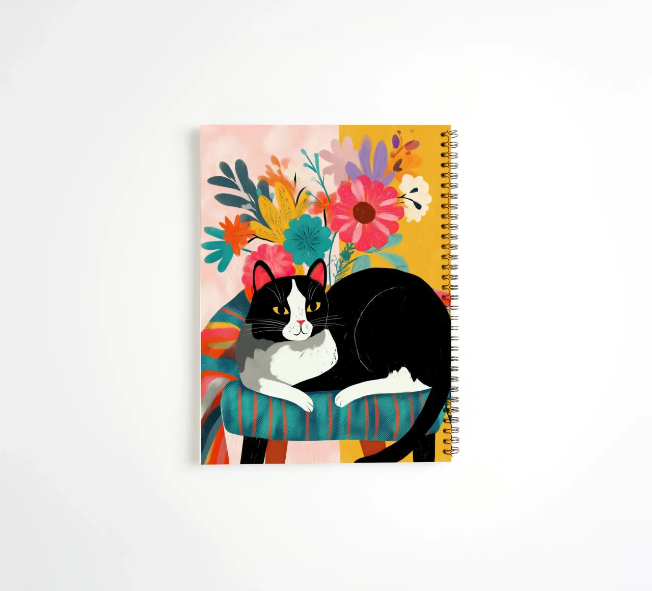 Bloom and Purr spiral notebook by Luca