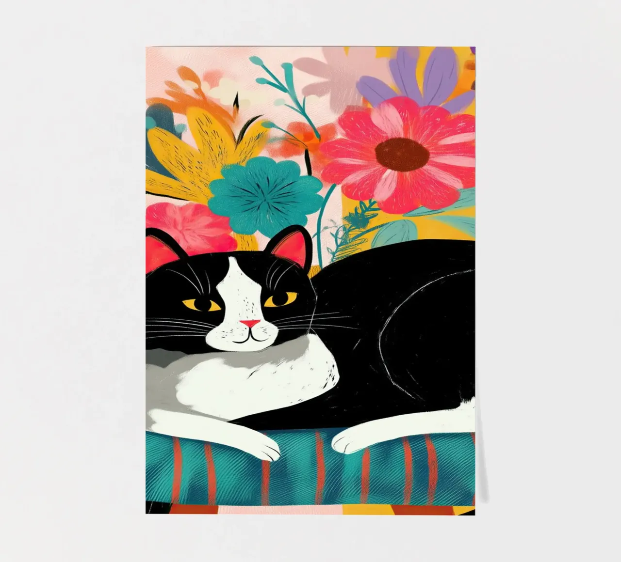 Bloom and Purr foglio adesivo da Luca