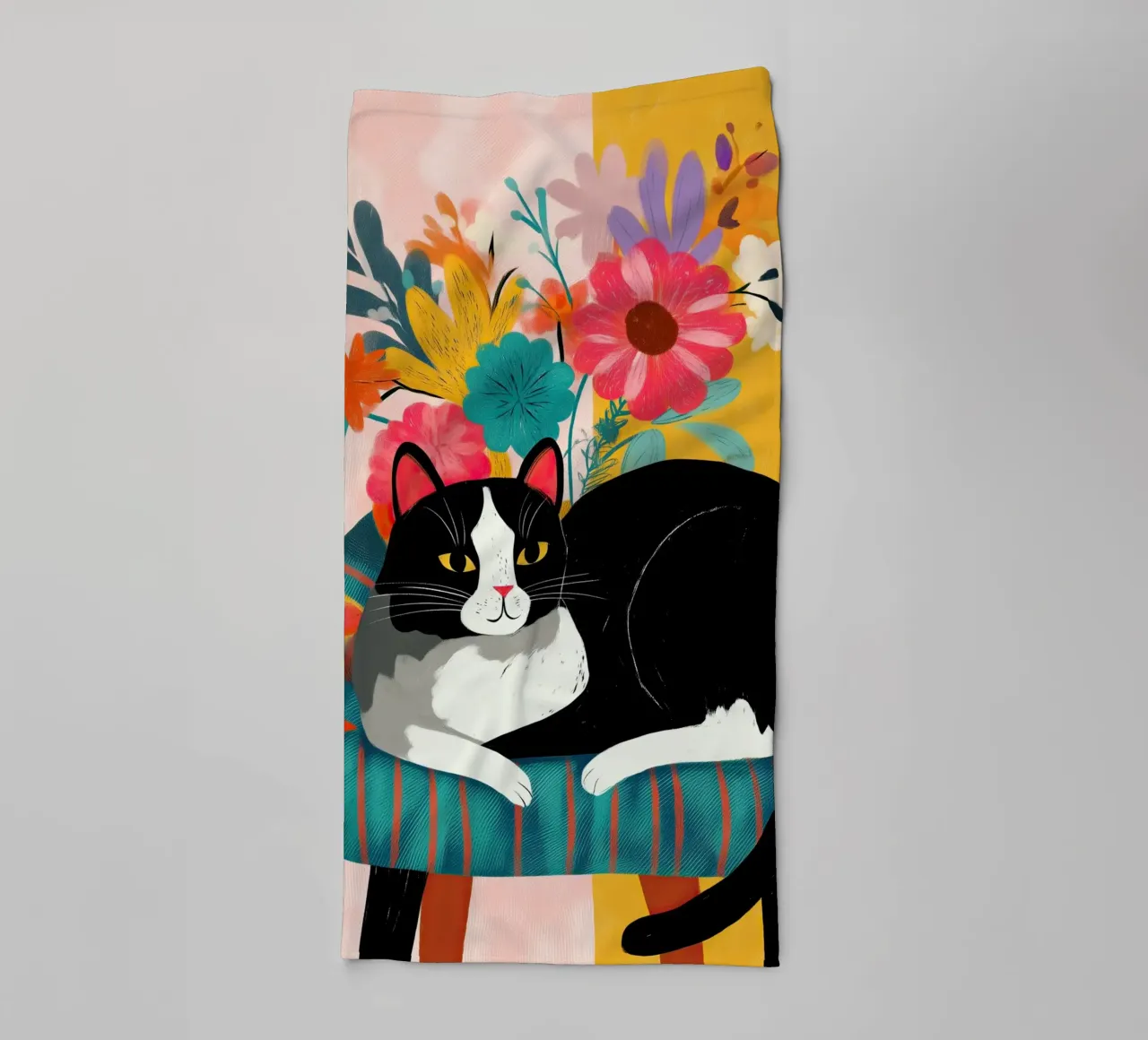 Bloom and Purr asciugamano da bagno da Luca