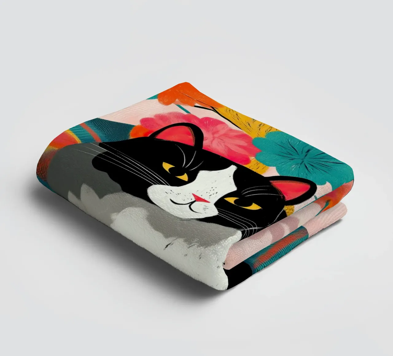 Bloom and Purr asciugamano da bagno da Luca