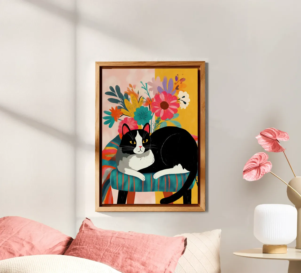 Bloom and Purr alluminio dibond da Luca