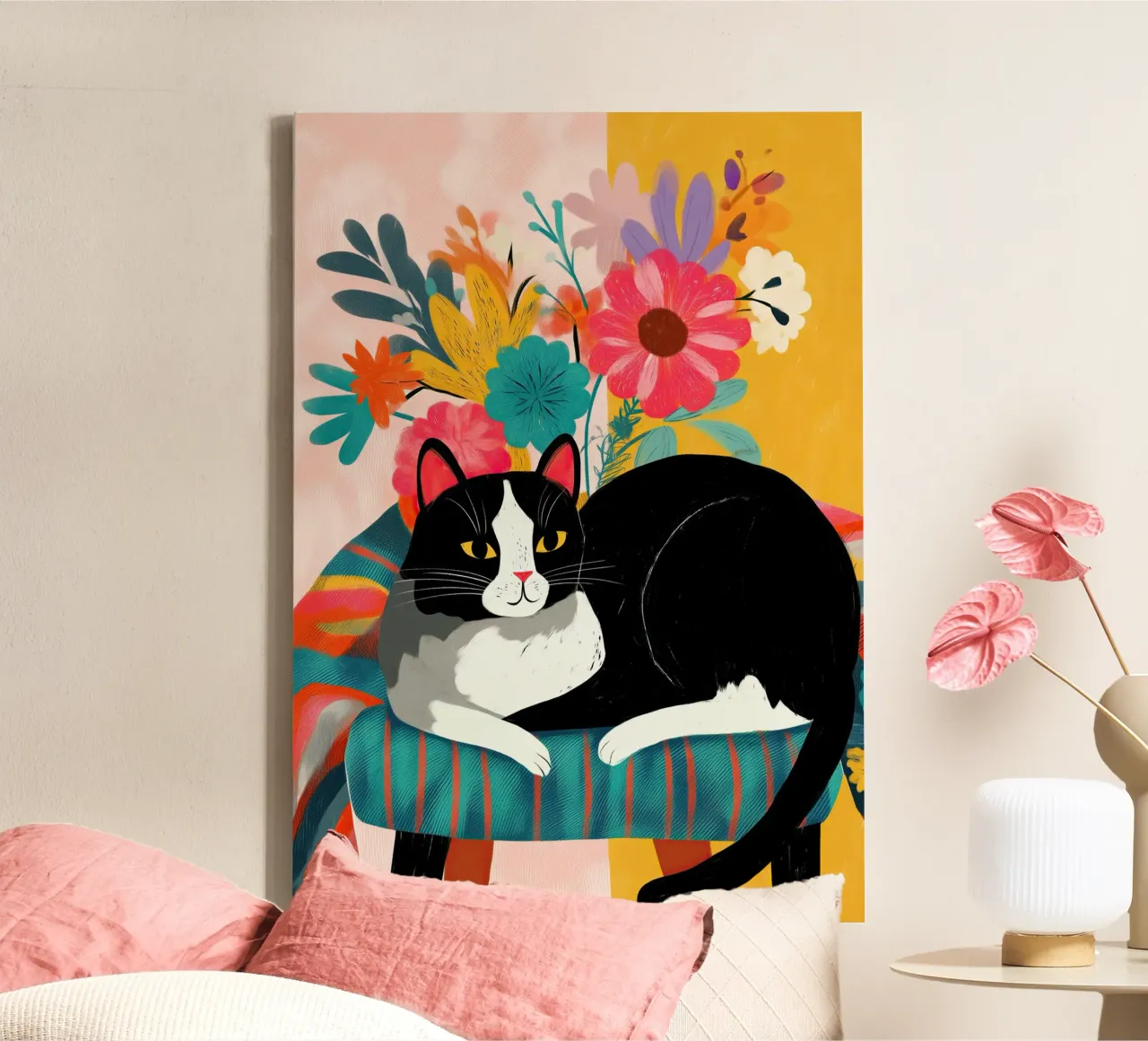 Bloom and Purr tela da Luca
