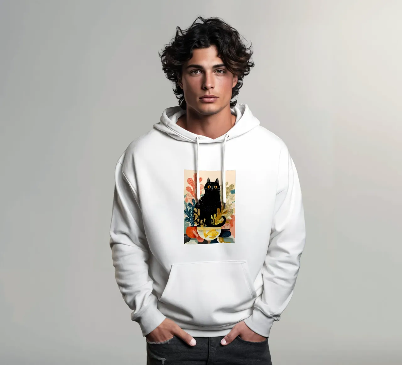 Curiosity in Bloom felpa con cappuccio da Luca