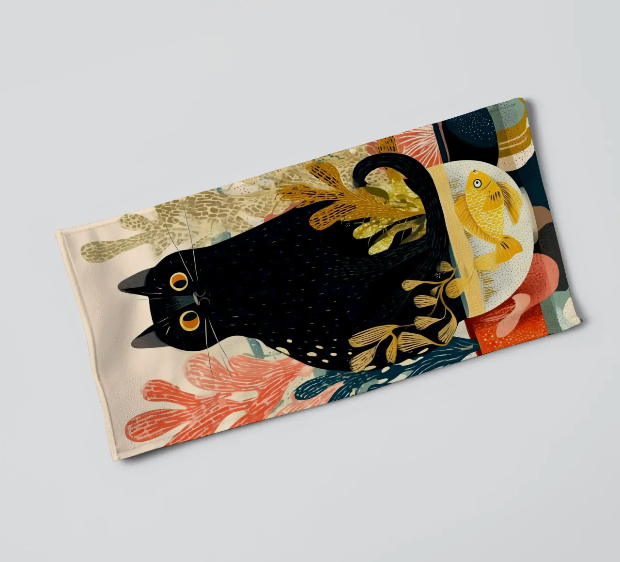 Curiosity in Bloom towel by Luca
