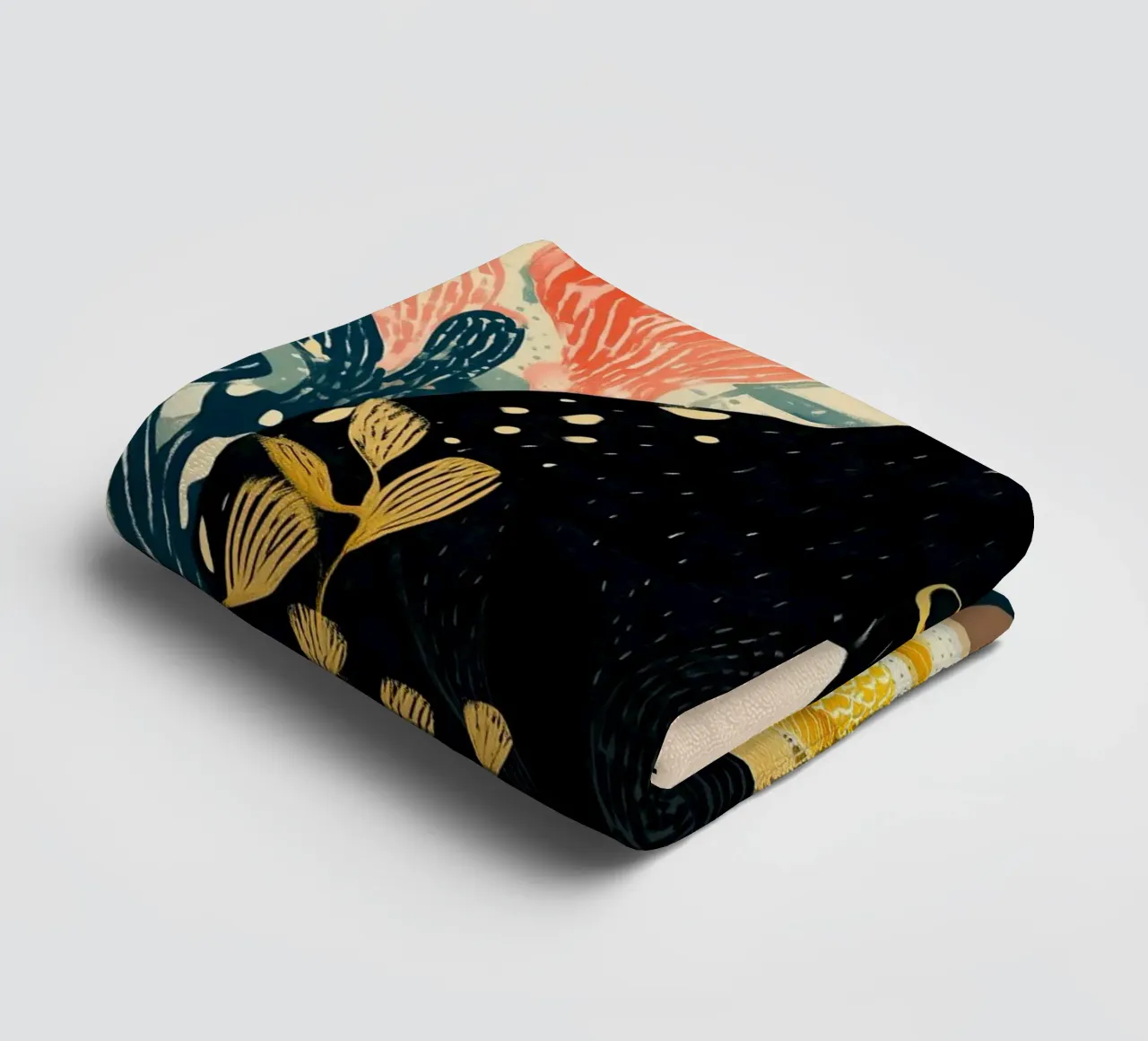 Curiosity in Bloom towel by Luca