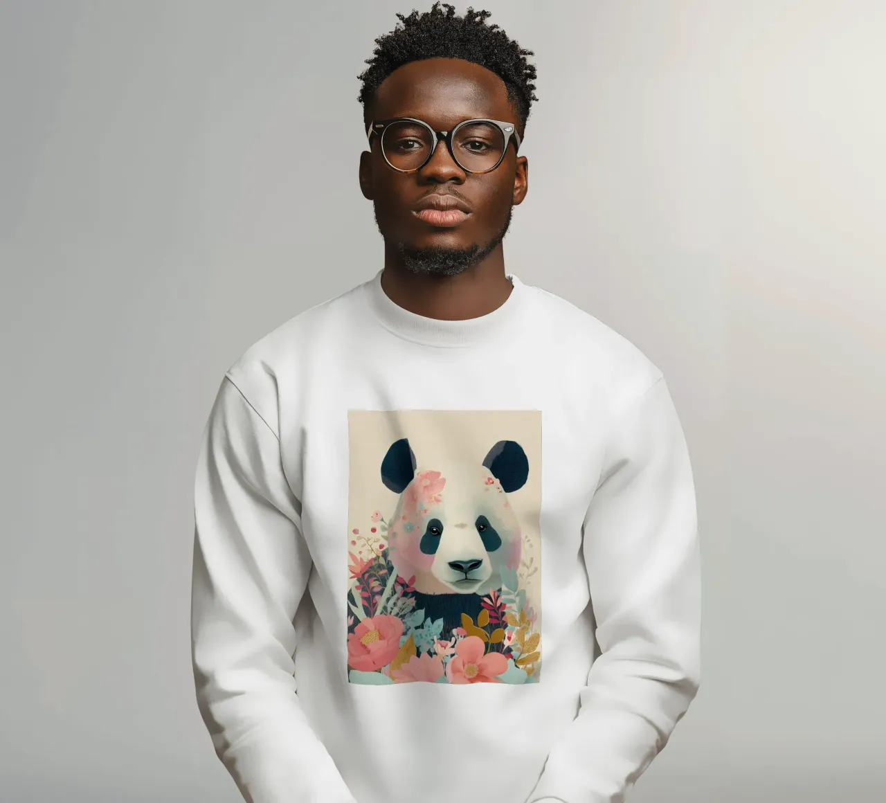 Panda in Bloom sudadera de Luca