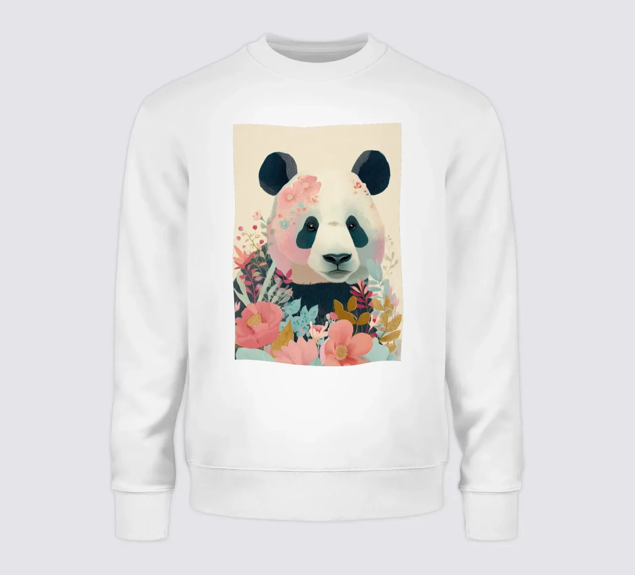 Panda in Bloom Sweatshirt von Luca