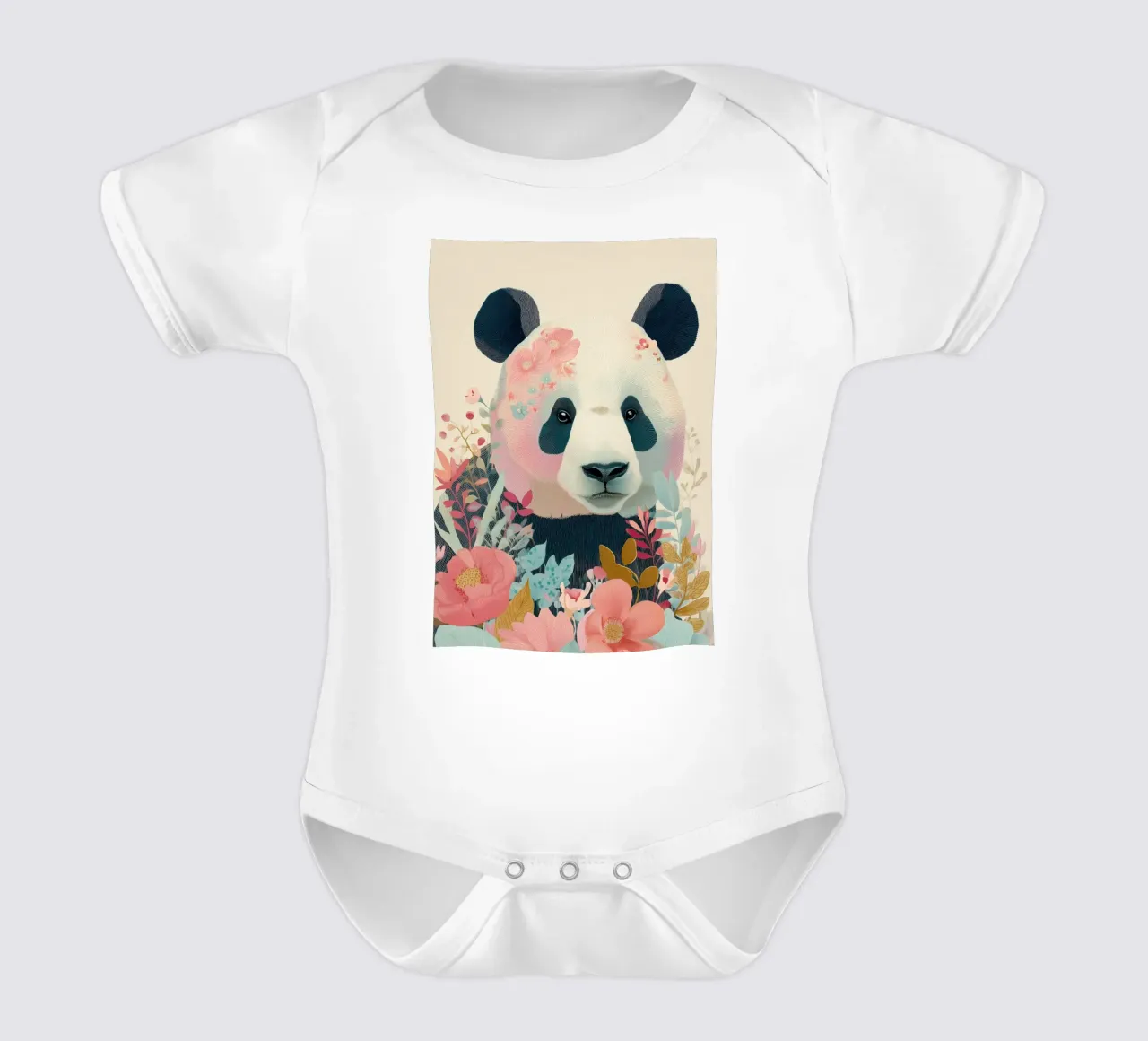 Panda in Bloom body de bebé de Luca