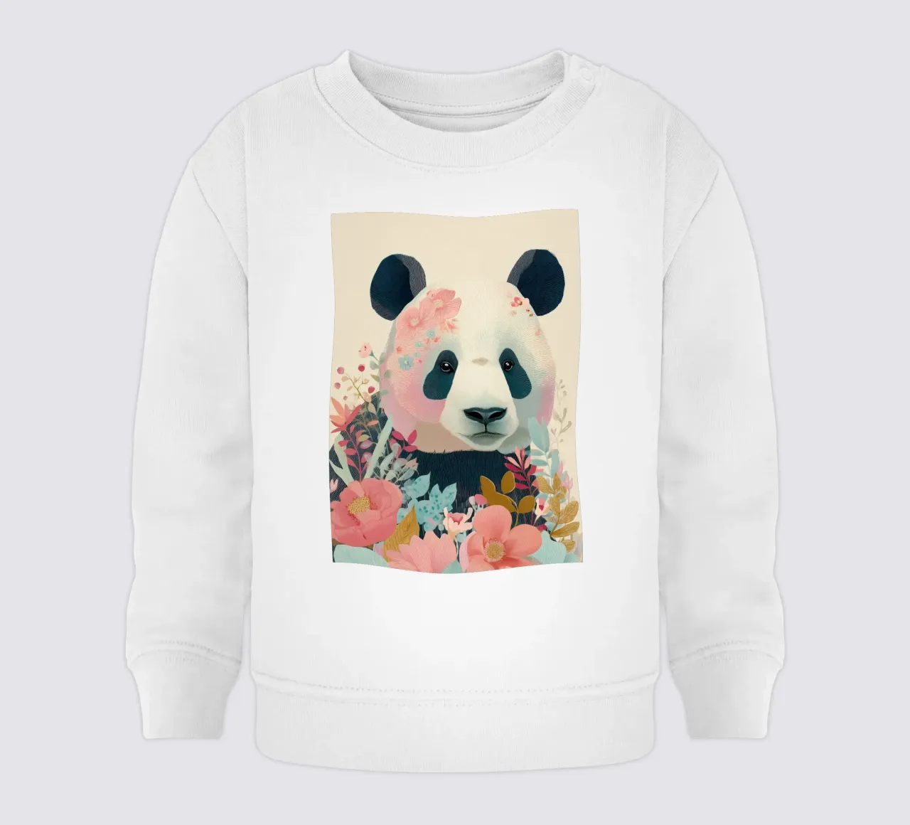 Panda in Bloom felpa neonato da Luca