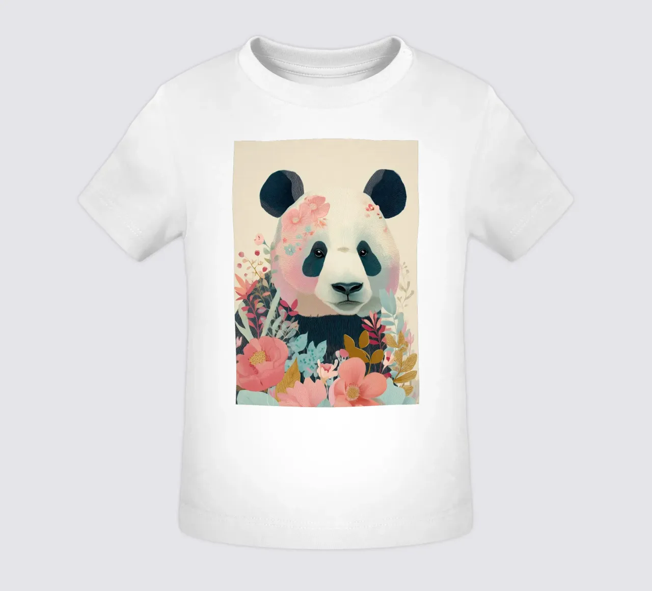 Panda in Bloom maglietta neonato da Luca