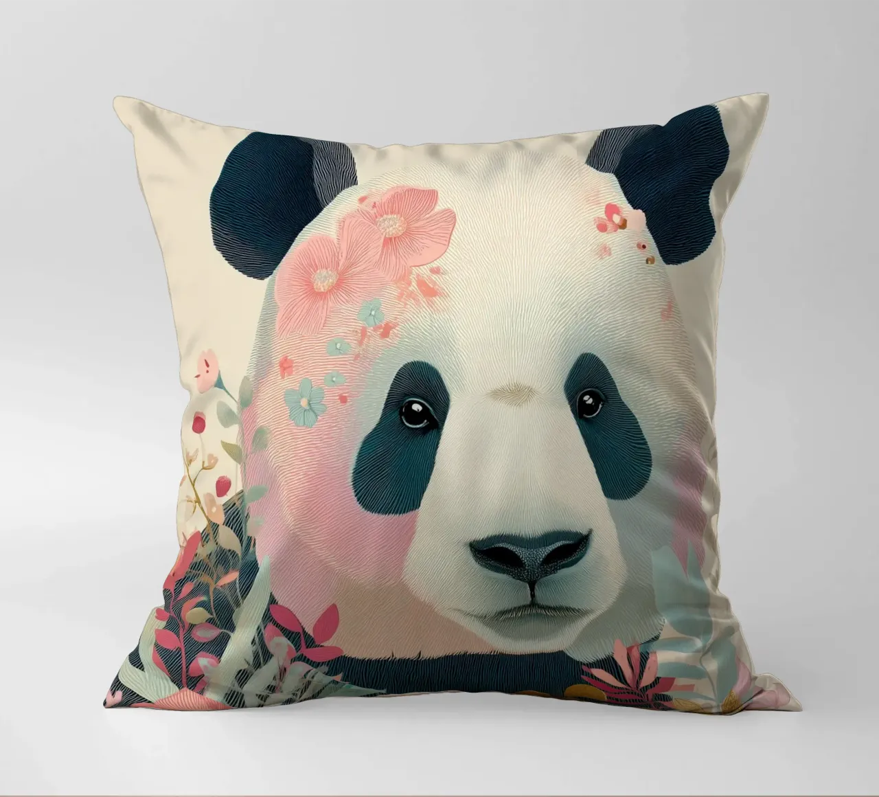 Panda in Bloom cuscino da Luca