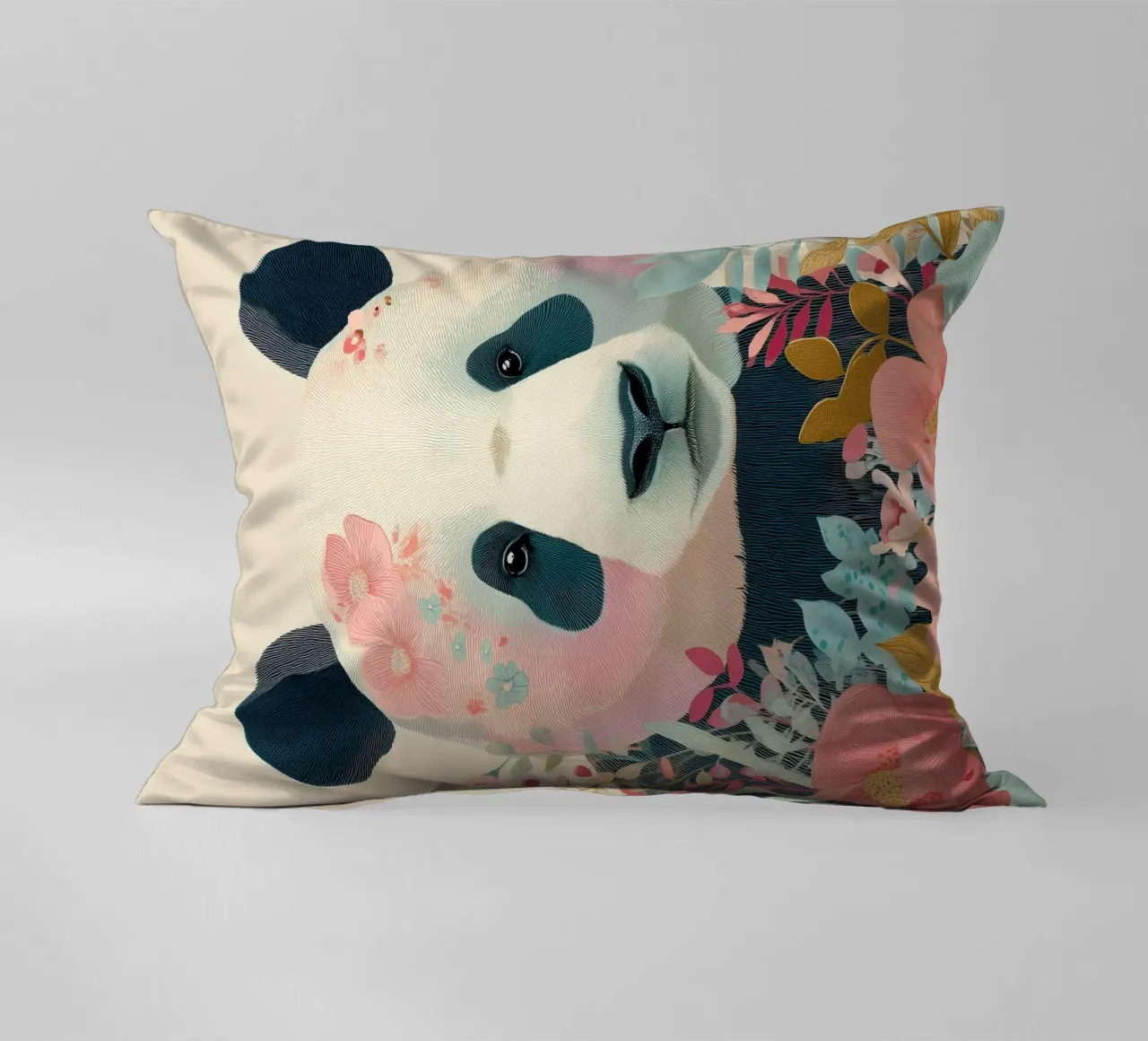 Panda in Bloom cuscino da Luca