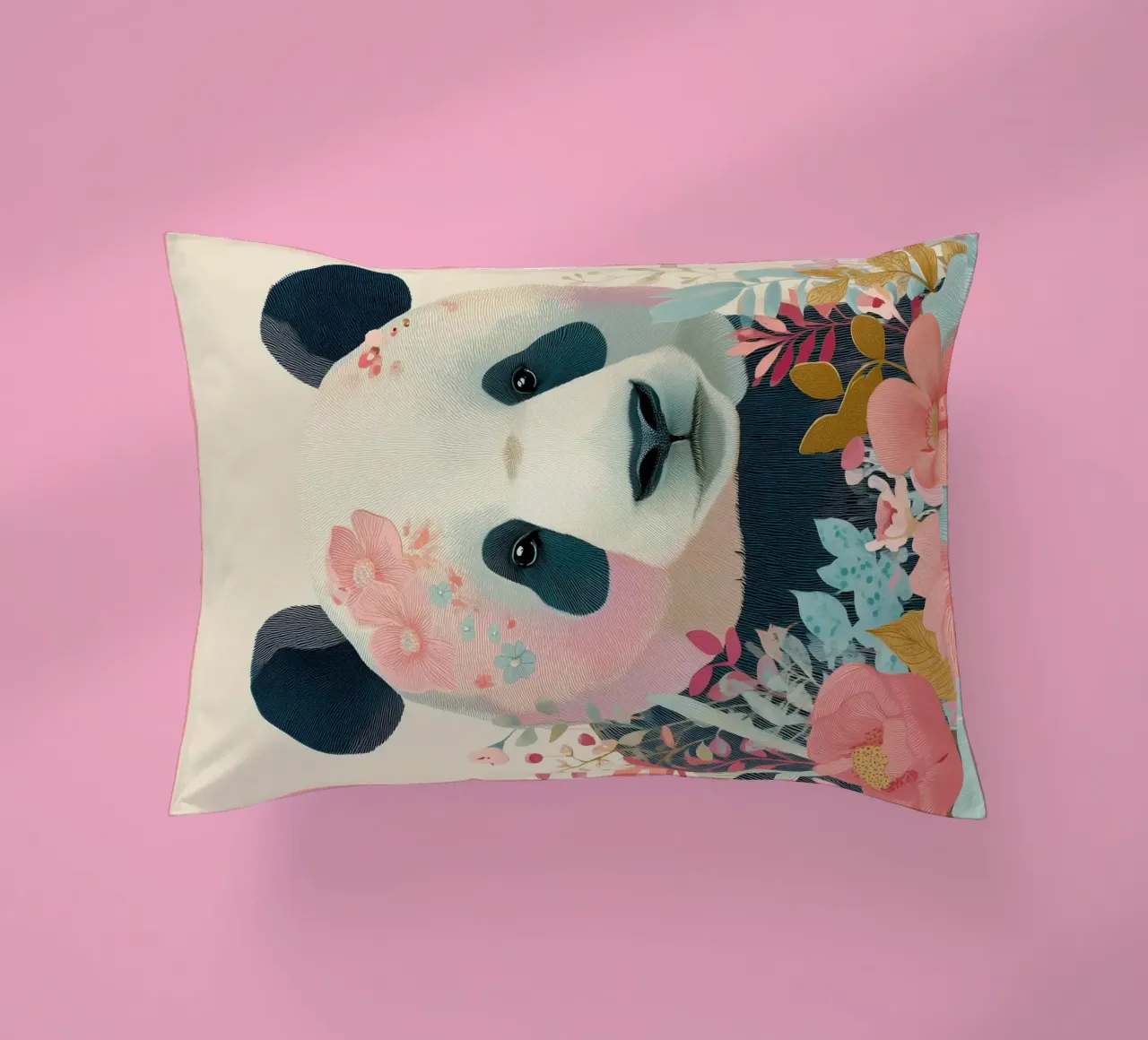 Panda in Bloom cuscino da Luca
