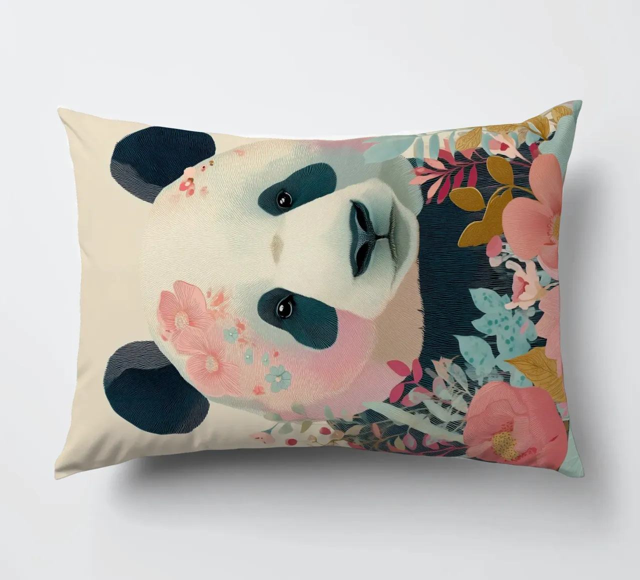 Panda in Bloom cuscino da Luca