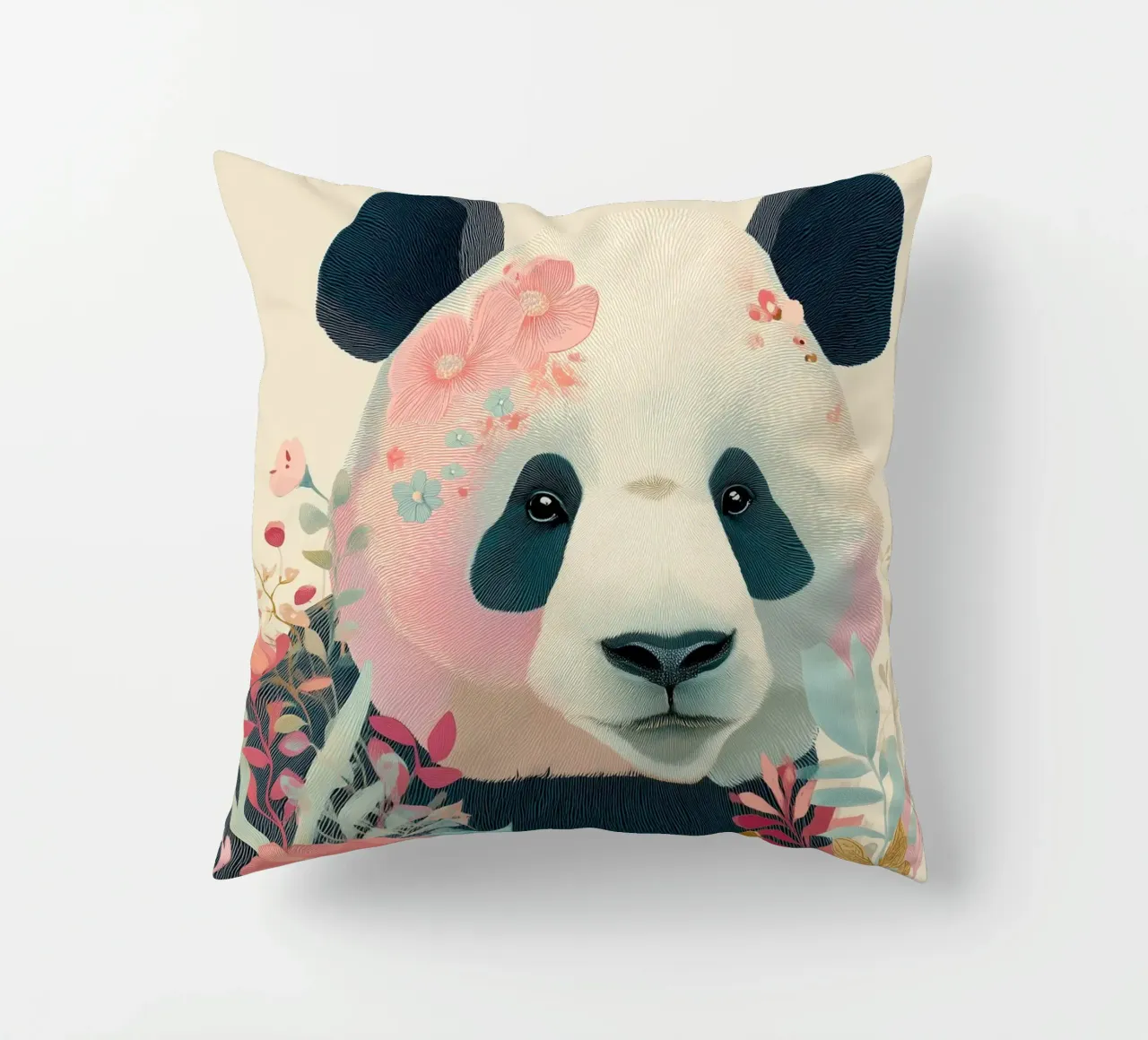Panda in Bloom cuscino da Luca