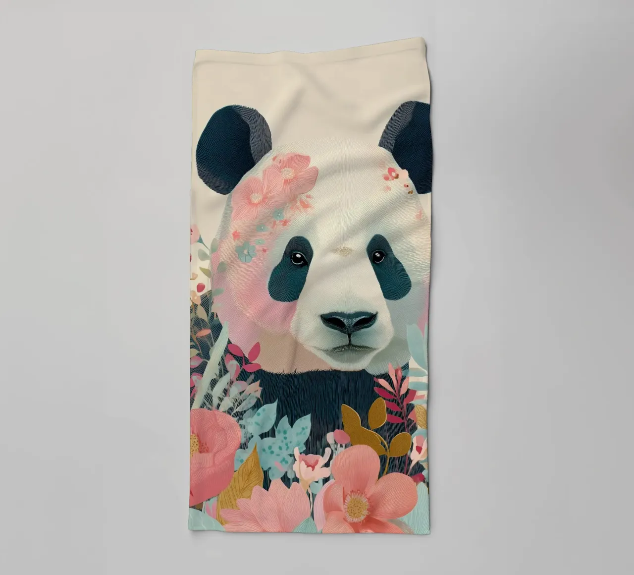 Panda in Bloom Handtuch von Luca