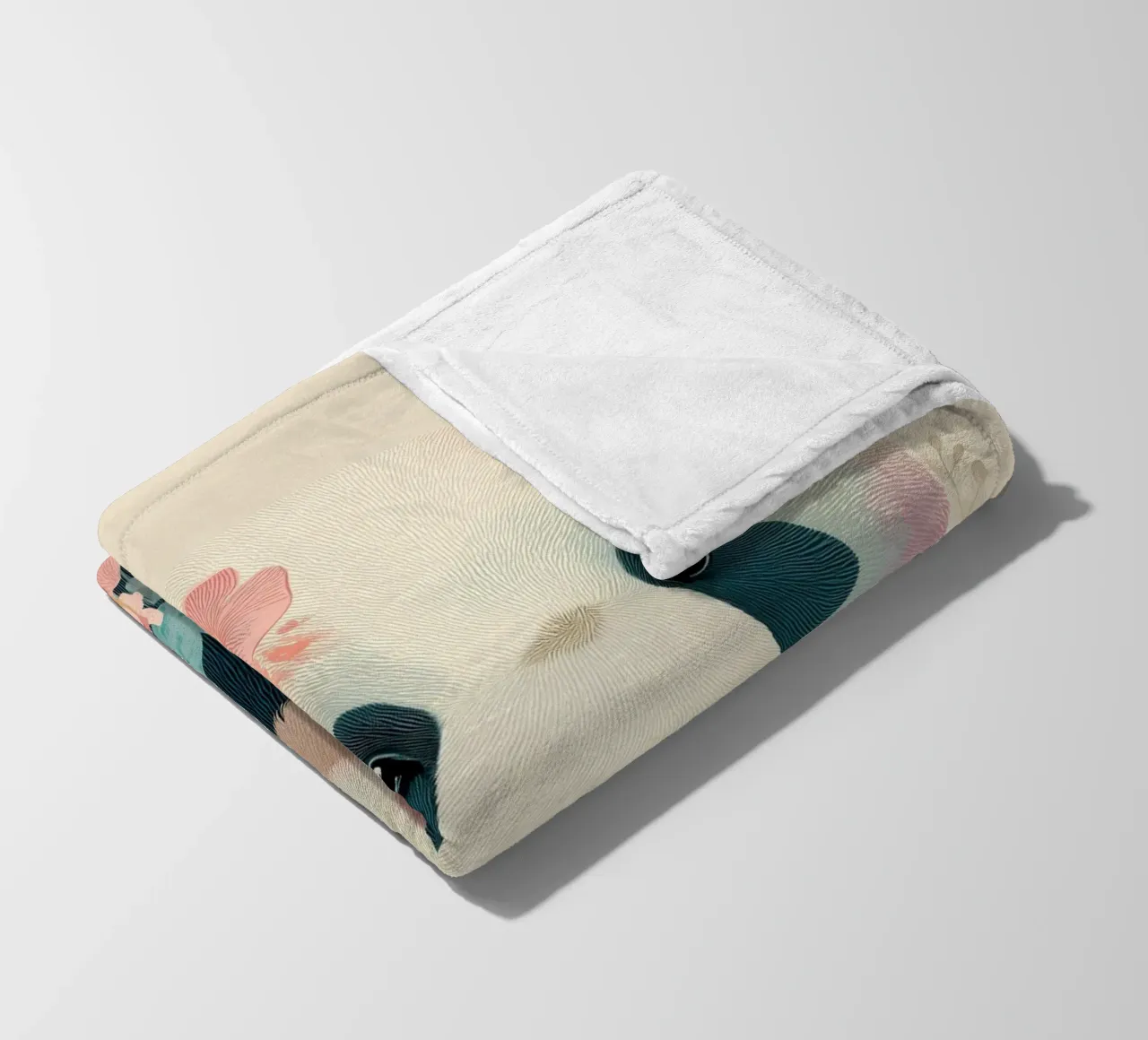 Panda in Bloom coperta in pile da Luca