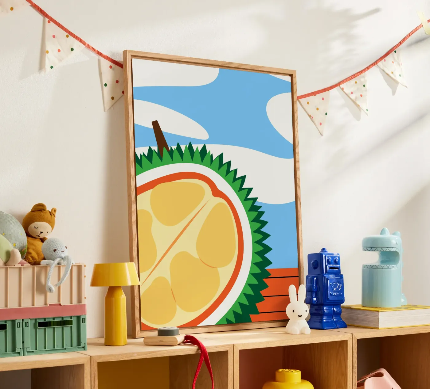 Durian acryl van OFFICIAL FRUIT & VEGETABLES