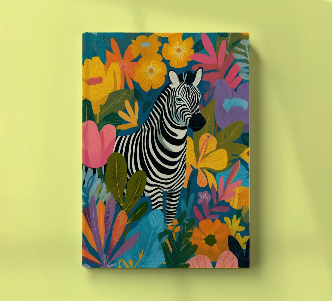 Blooming Stripes - Zebra in Lush Flora diario da Luca