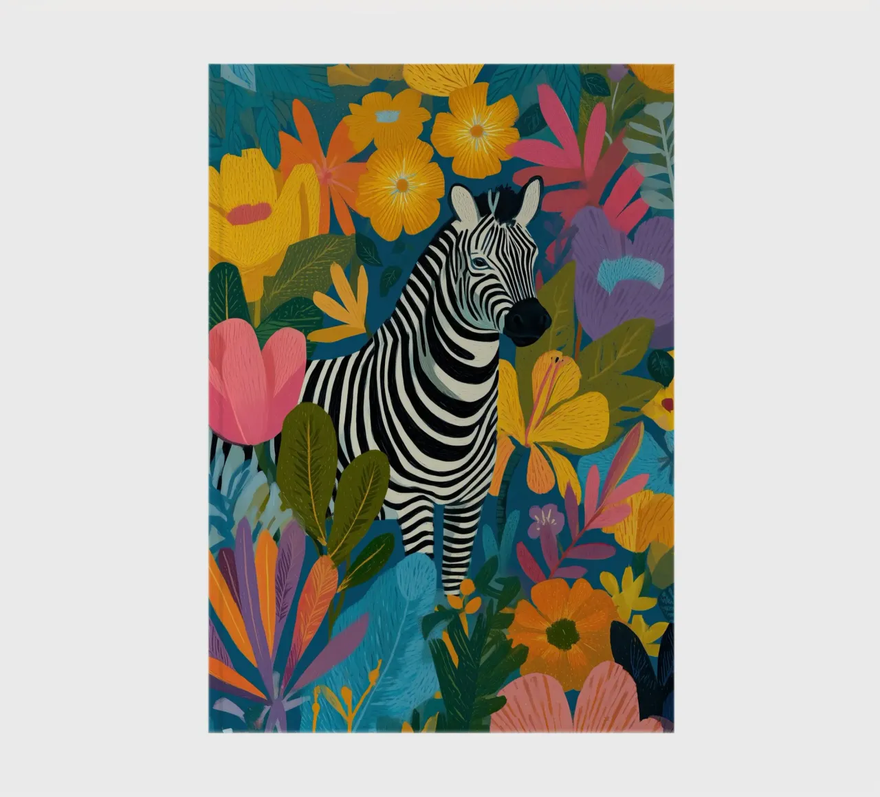 Blooming Stripes - Zebra in Lush Flora diario da Luca