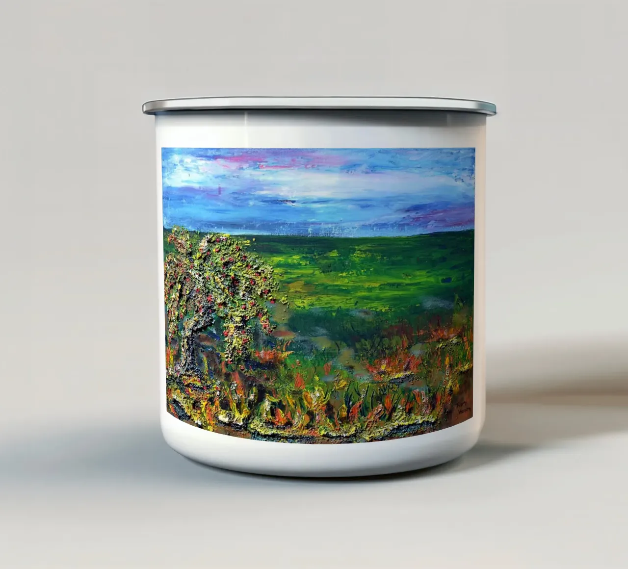 IL VECCHIO MELO. tazza in smalto da Little treasures for your home
