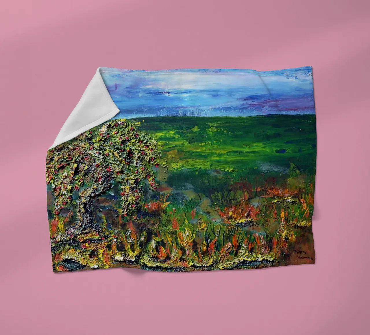 IL VECCHIO MELO. coperta in pile da Little treasures for your home