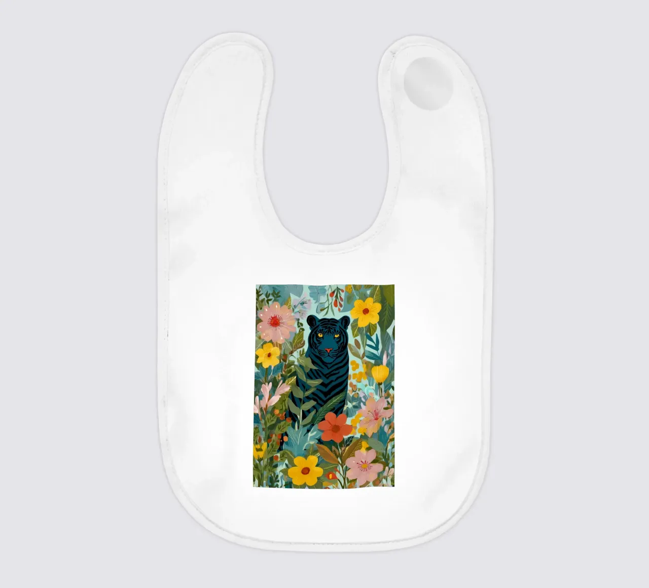 Midnight Tiger in Blooming Jungle bavaglino da Luca