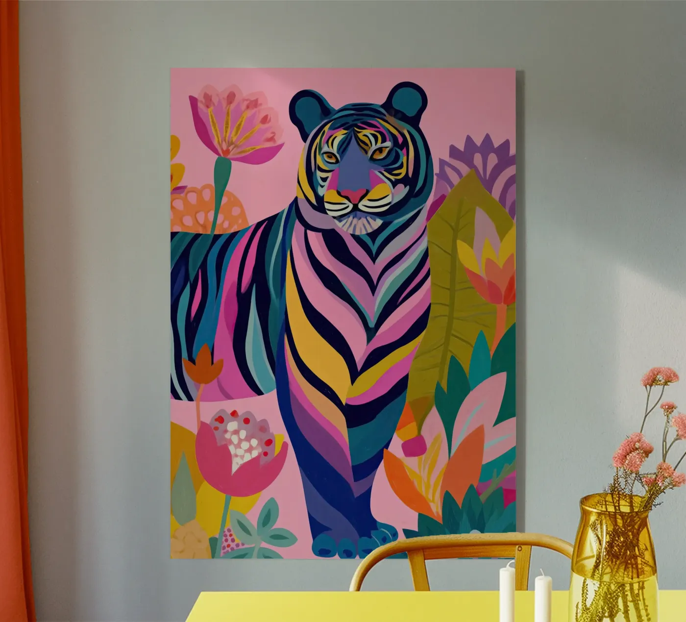 The Blooming Tiger plexiglass da Luca