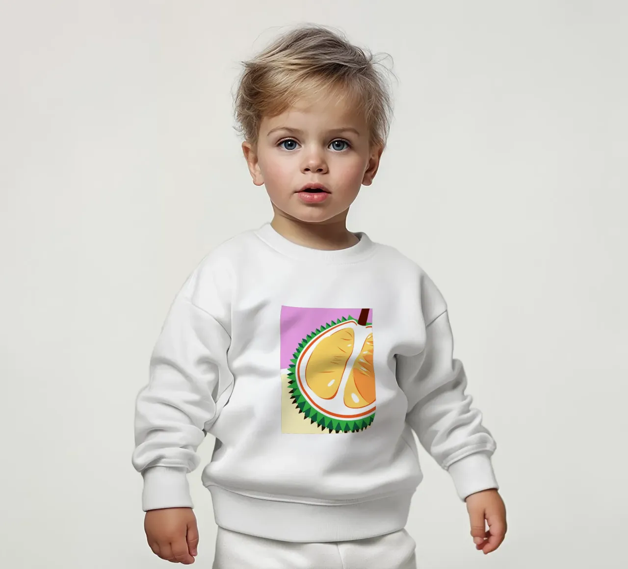 Durian baby sweatshirt by OFFICIAL FRUIT & VEGETABLES