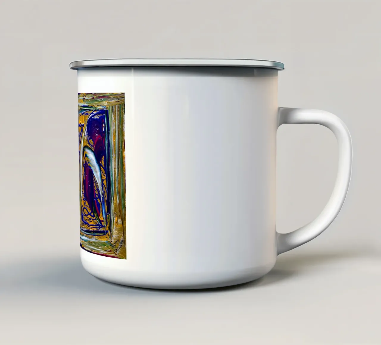 NAVIGHIAMO LONTANO! tazza in smalto da Little treasures for your home