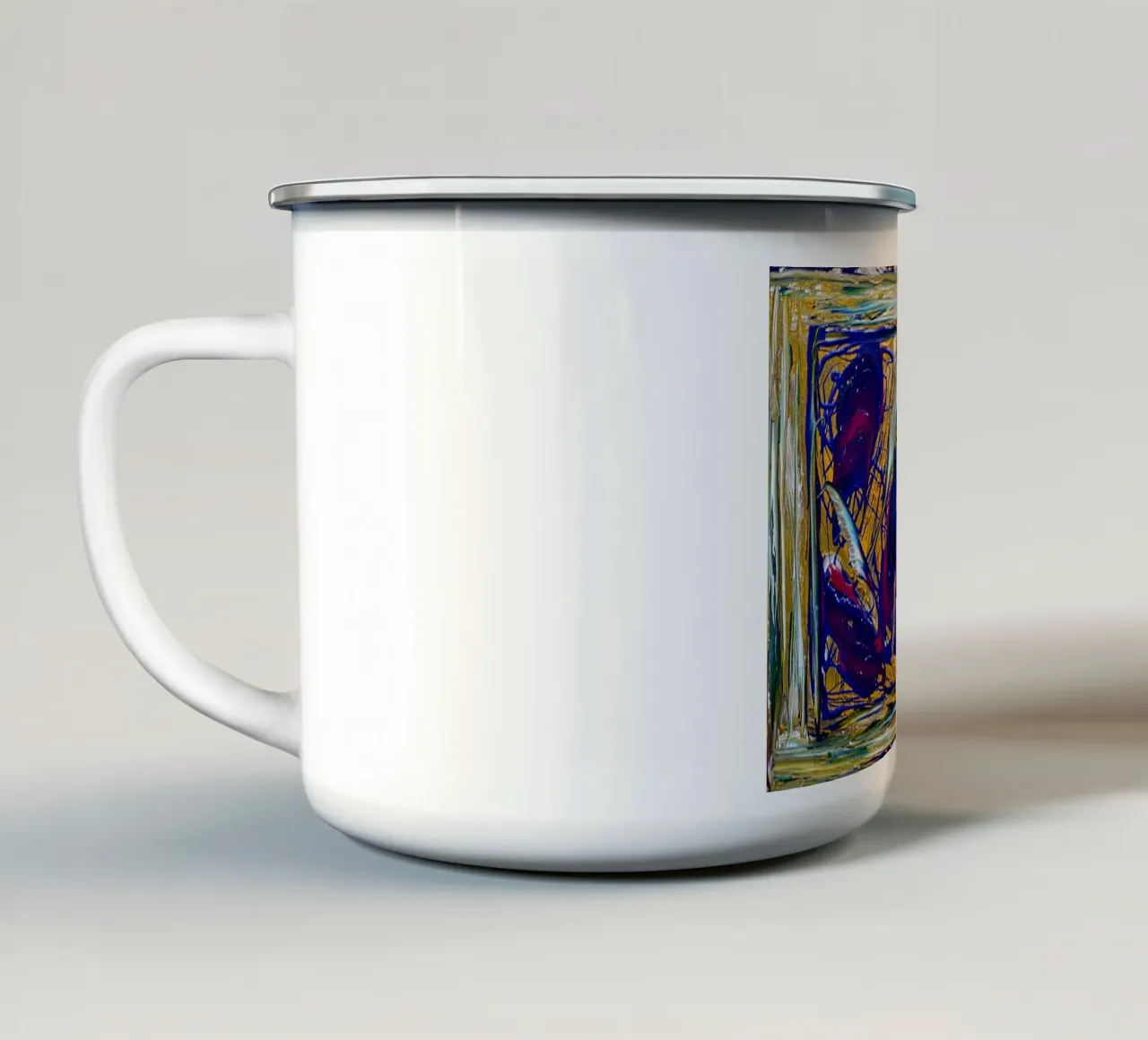 NAVIGHIAMO LONTANO! tazza in smalto da Little treasures for your home