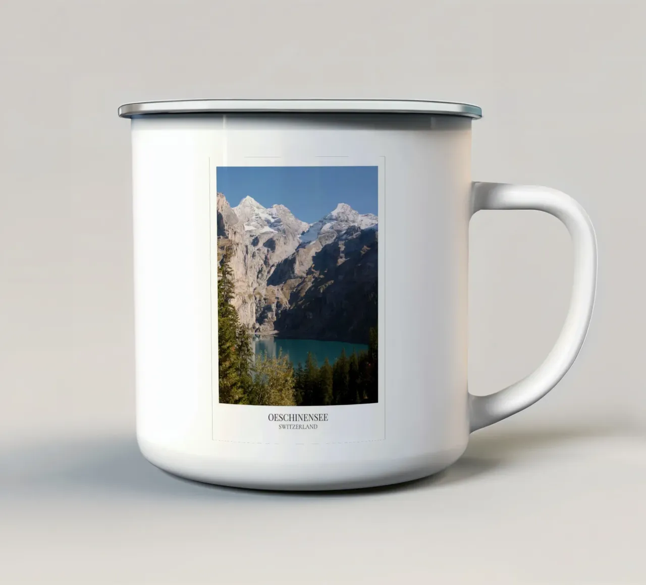 Oeschinensee: Switzerland tazza in smalto da FujiFrames